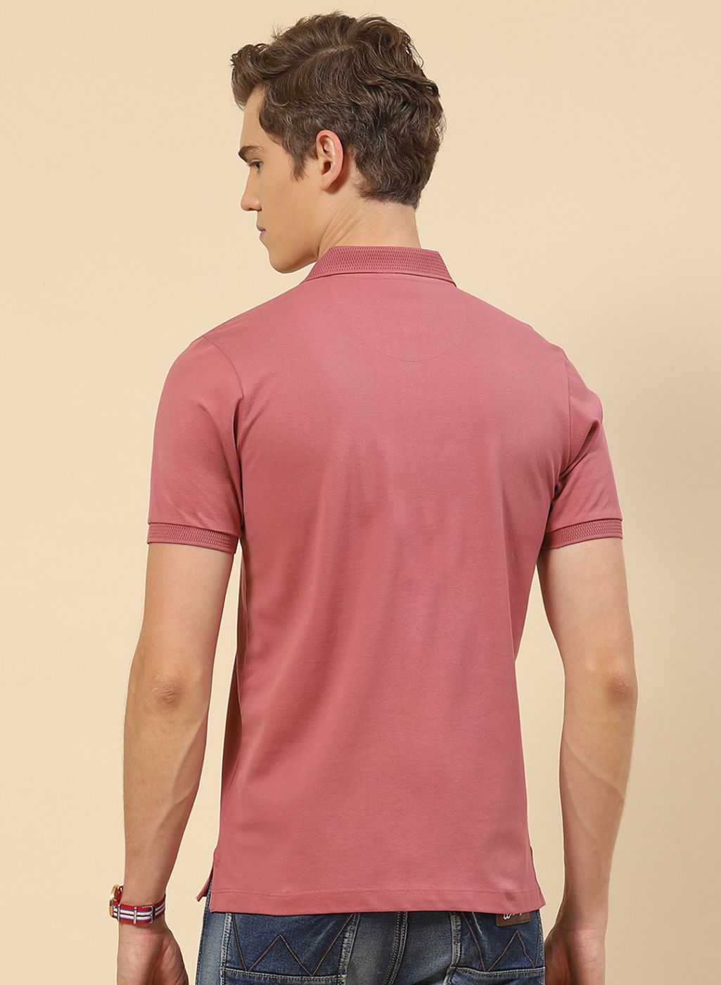 Men Pink Printed T-Shirt