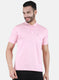 Men Pink Printed T-Shirt