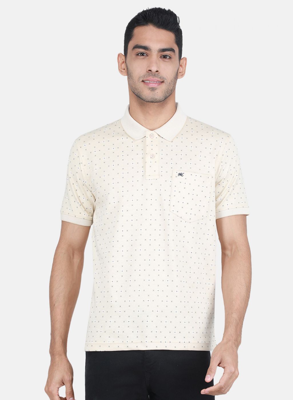 Men Beige Printed T-Shirt