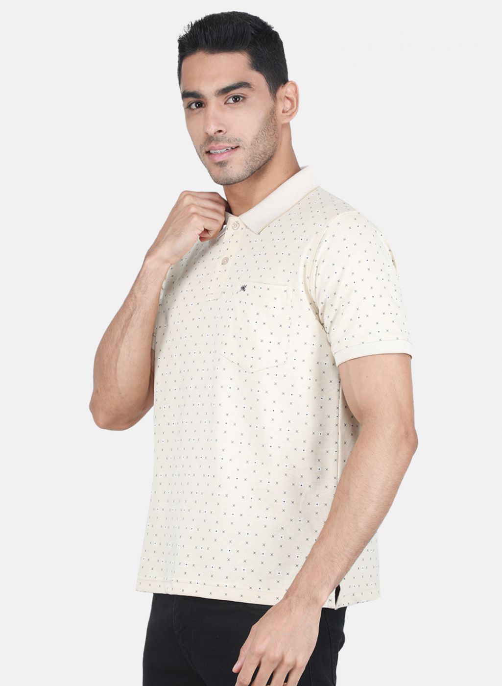 Men Beige Printed T-Shirt