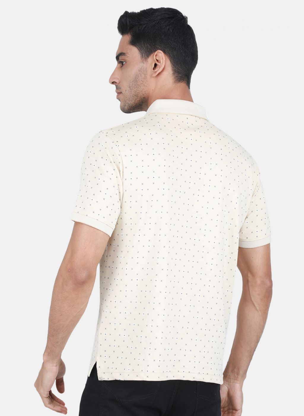 Men Beige Printed T-Shirt