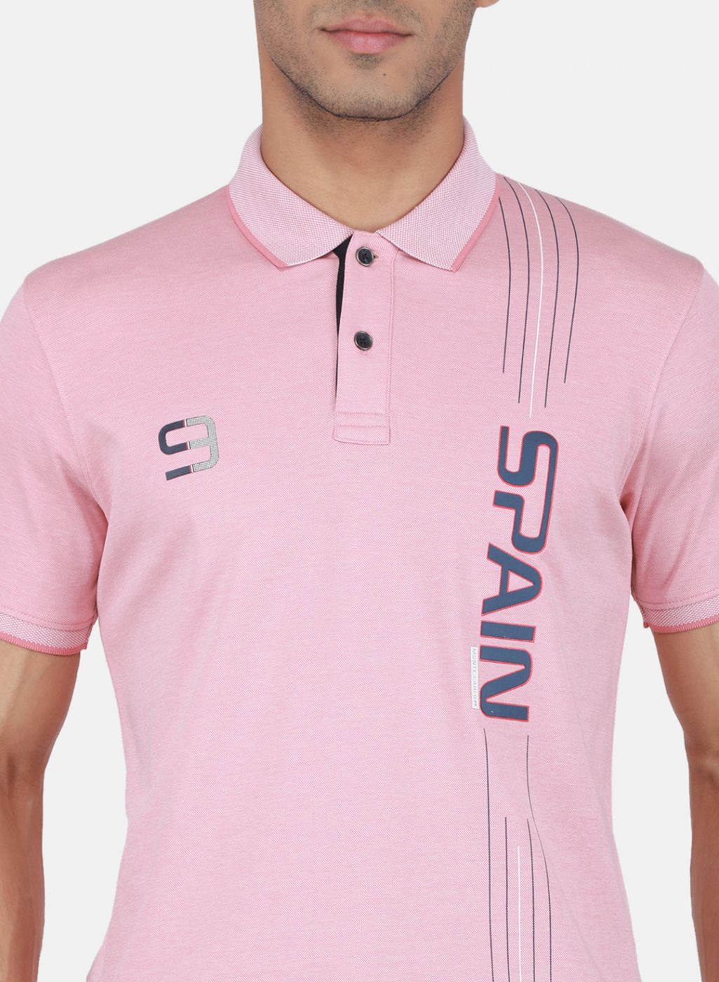 Men Pink Printed T-Shirt