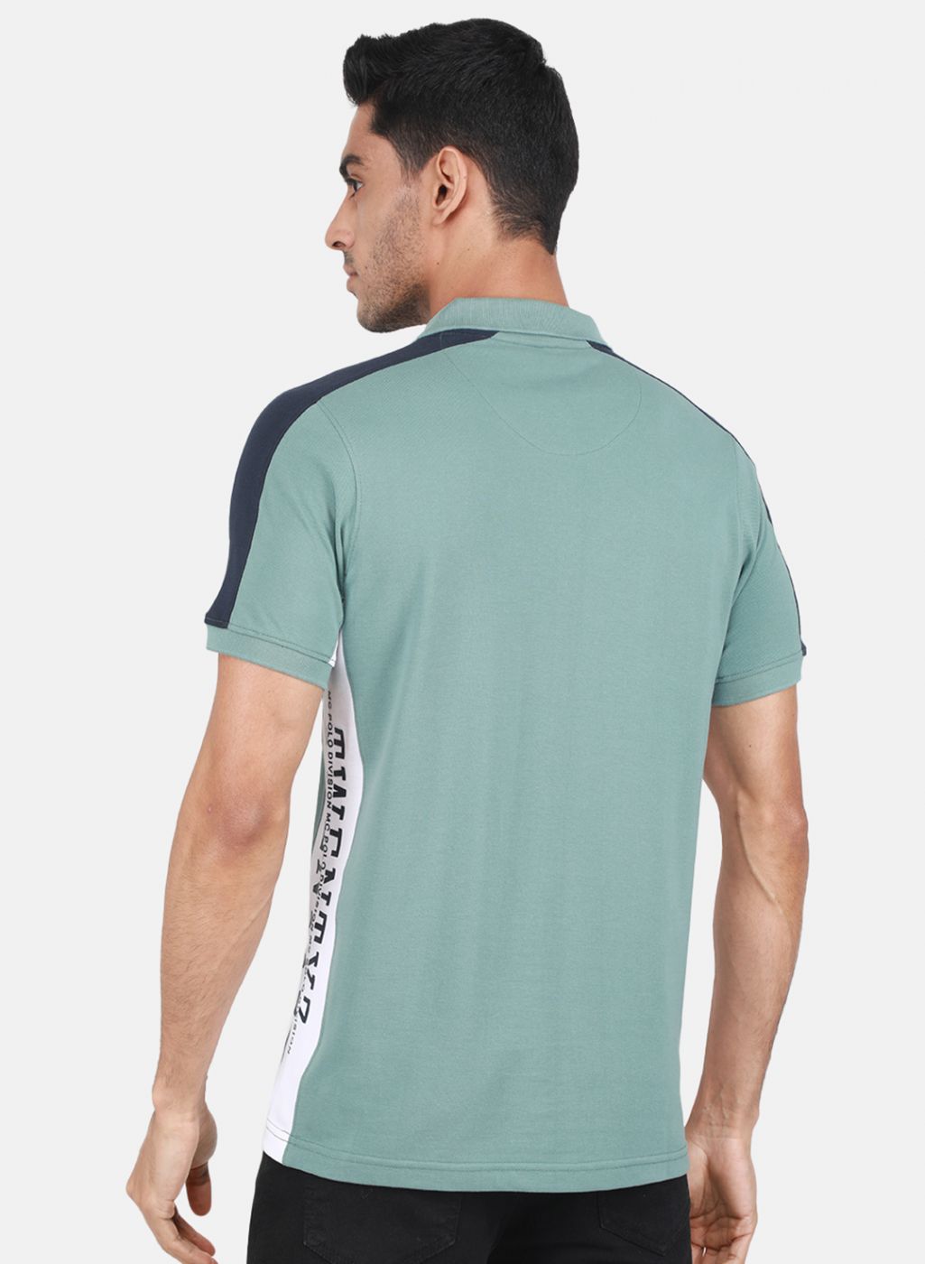 Men Sea Green Printed T-Shirt