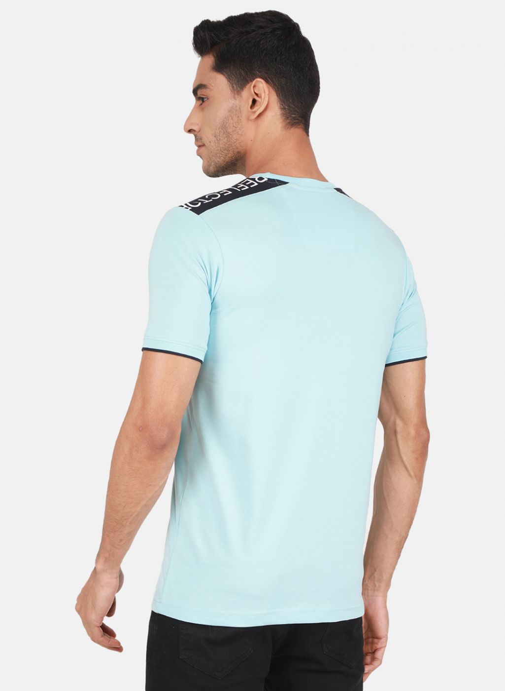 Men Sky Blue Printed T-Shirt