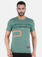 Men Green Printed T-Shirt