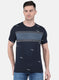 Men NAvy Blue Printed T-Shirt