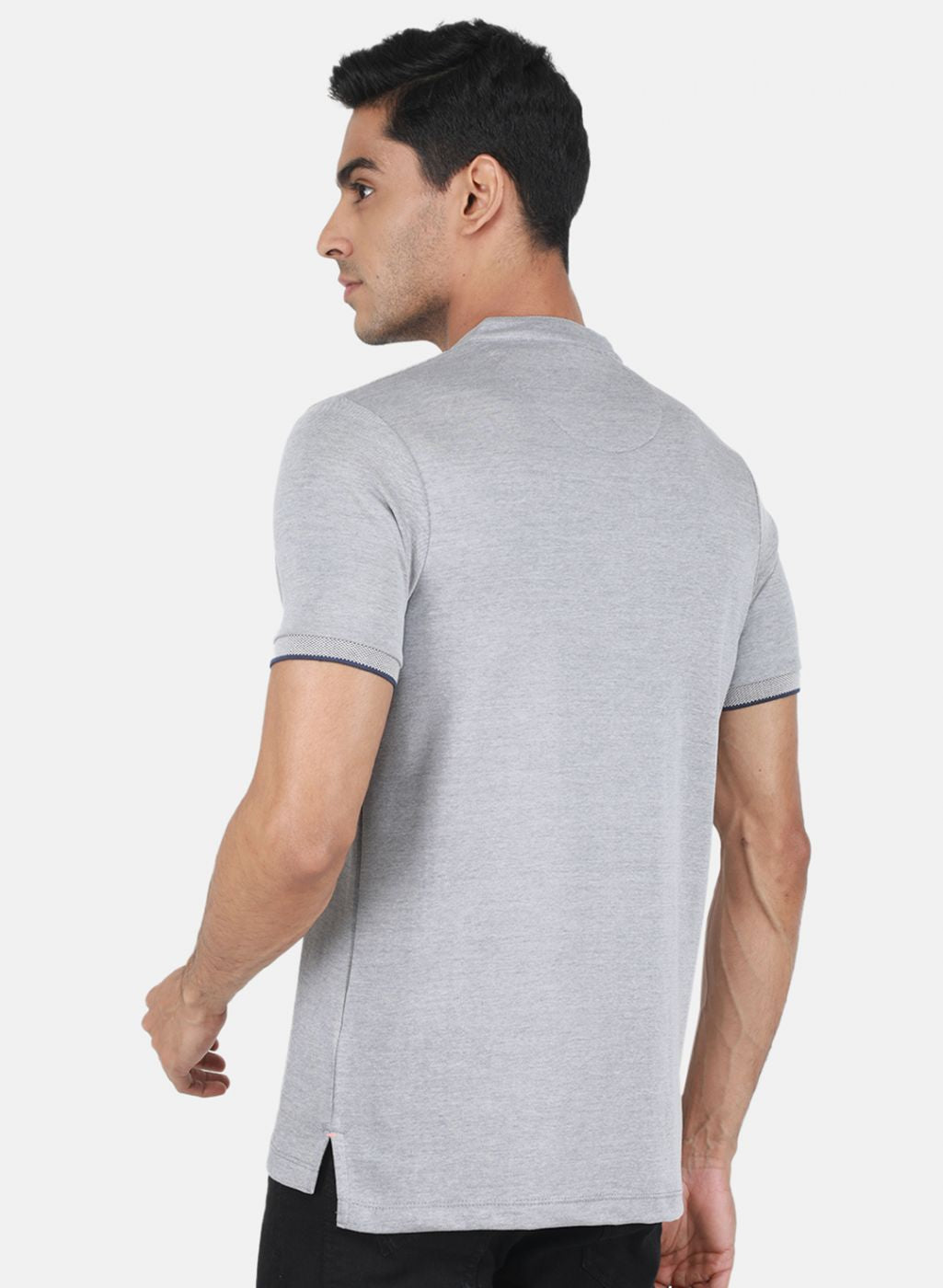 Men Grey Printed T-Shirt