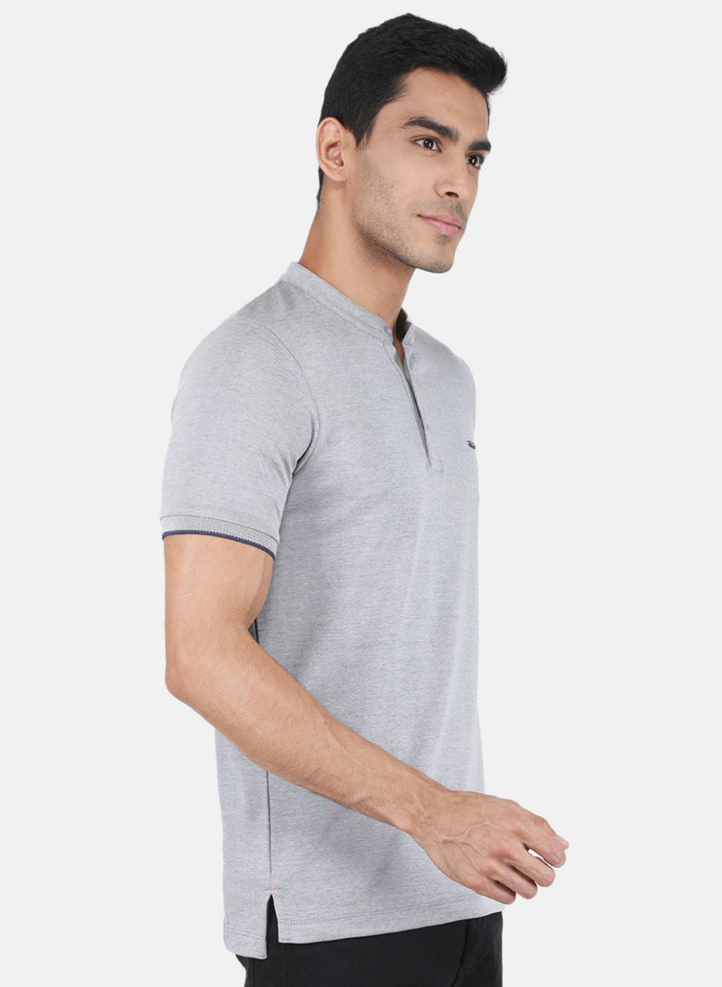 Men Grey Printed T-Shirt