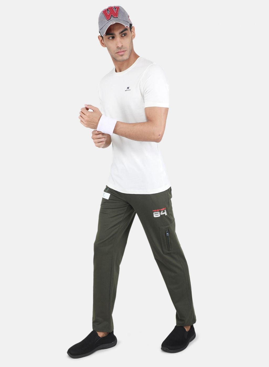 Men Olive Regular Fit Lower