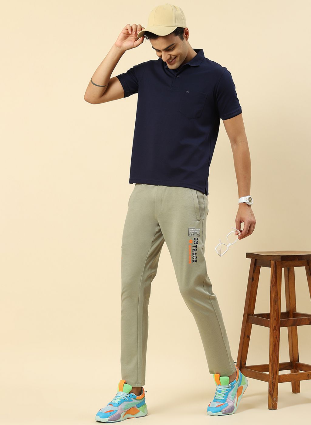 Men Green Regular Fit Lower