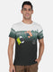 Men Green Printed T-Shirt