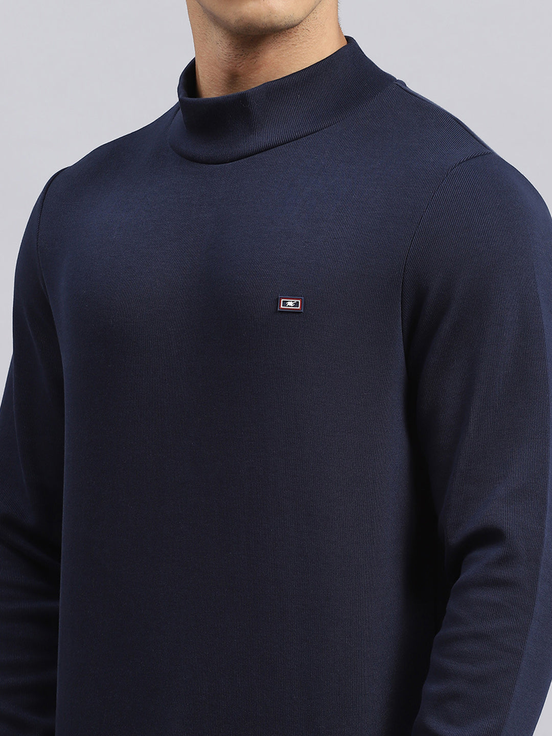 Men Blue Plain T-Shirt