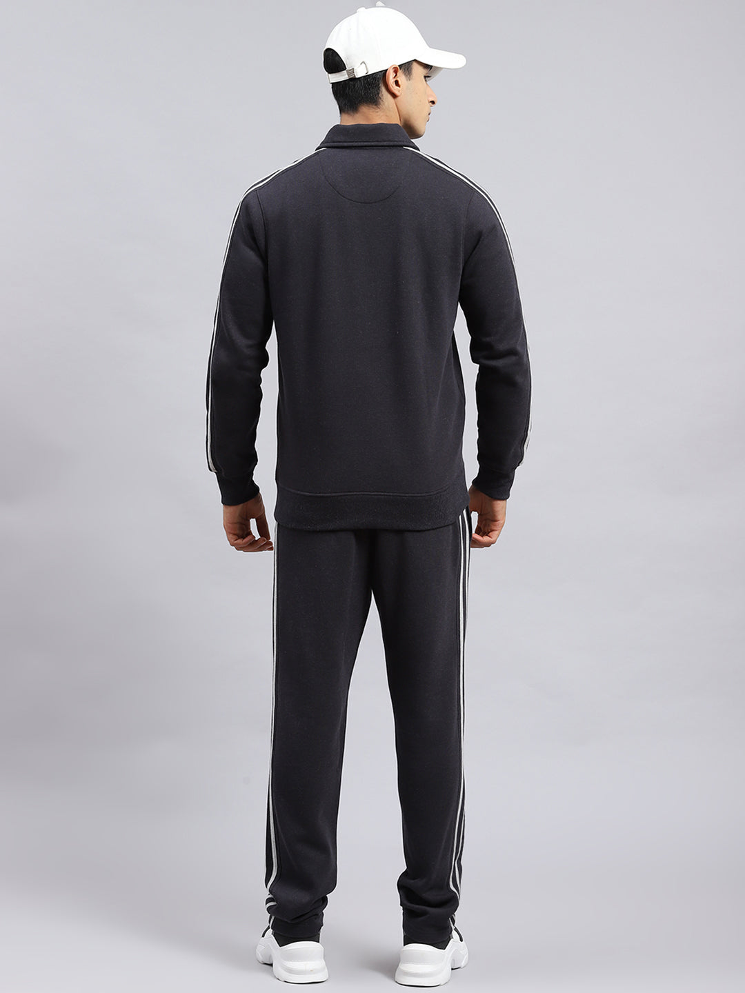 Men Grey Plain Tracksuit