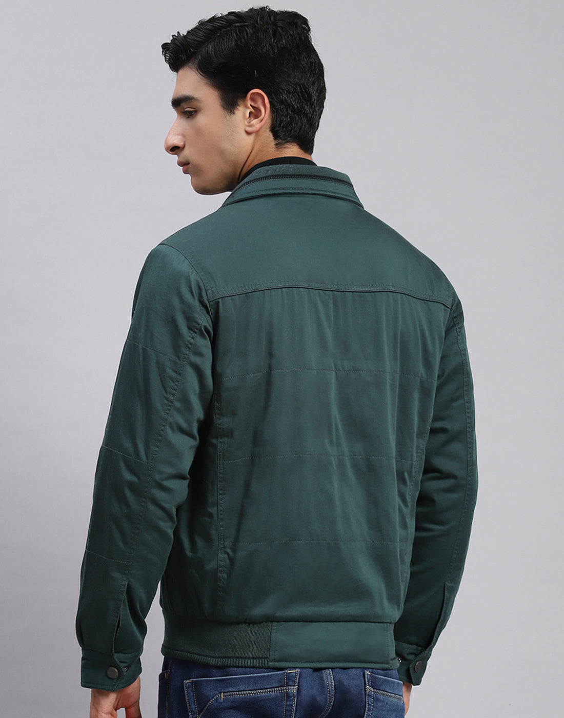 Buy Jack & Jones Men Green Solid Washed Denim Jacket - Jackets for Men  19376622 | Myntra