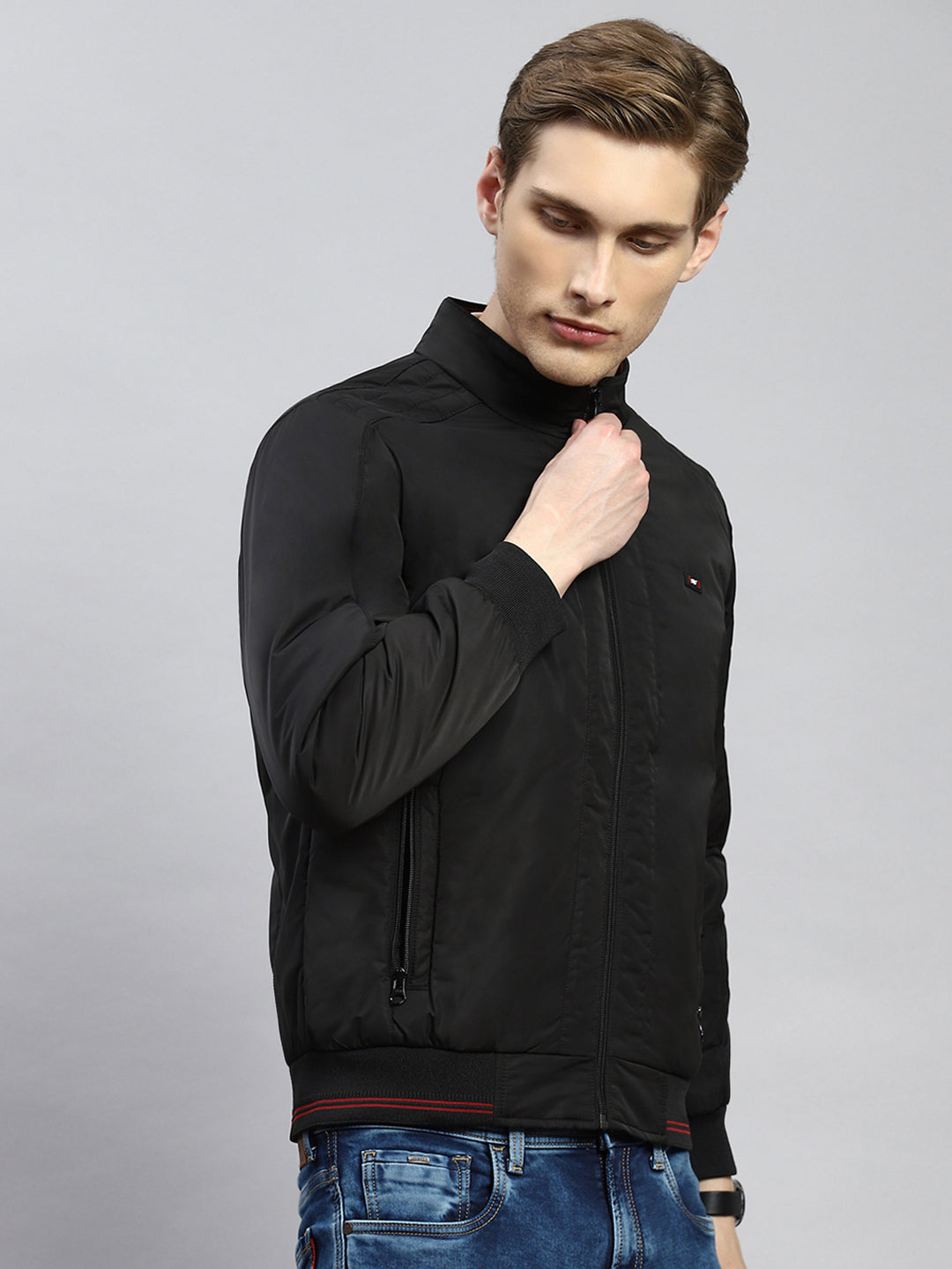 Buy Nuon Black Slim-Fit Denim Jacket from Westside