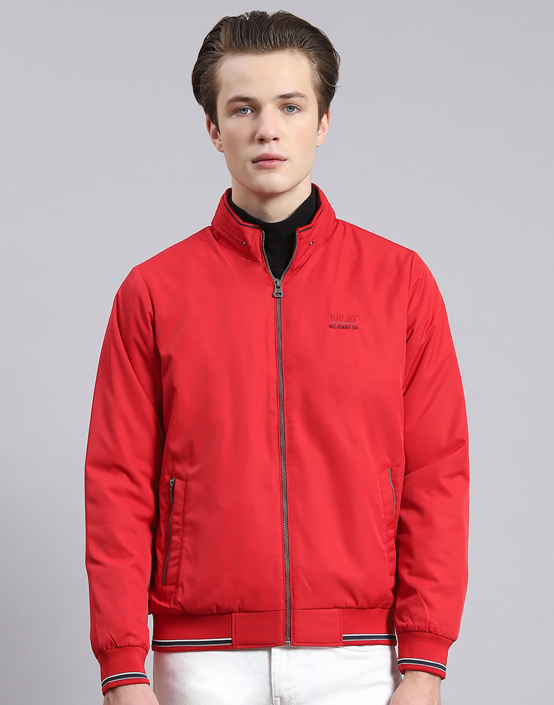 K-BRAND] MIJU Two-tone line no-collar tweed half-sleeve jacket – NOTAG  GLOBAL