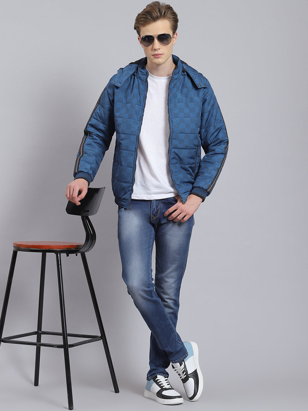 Blue Denim Jacket with Blue Athletic Shoes Outfits For Men (14 ideas &  outfits) | Lookastic