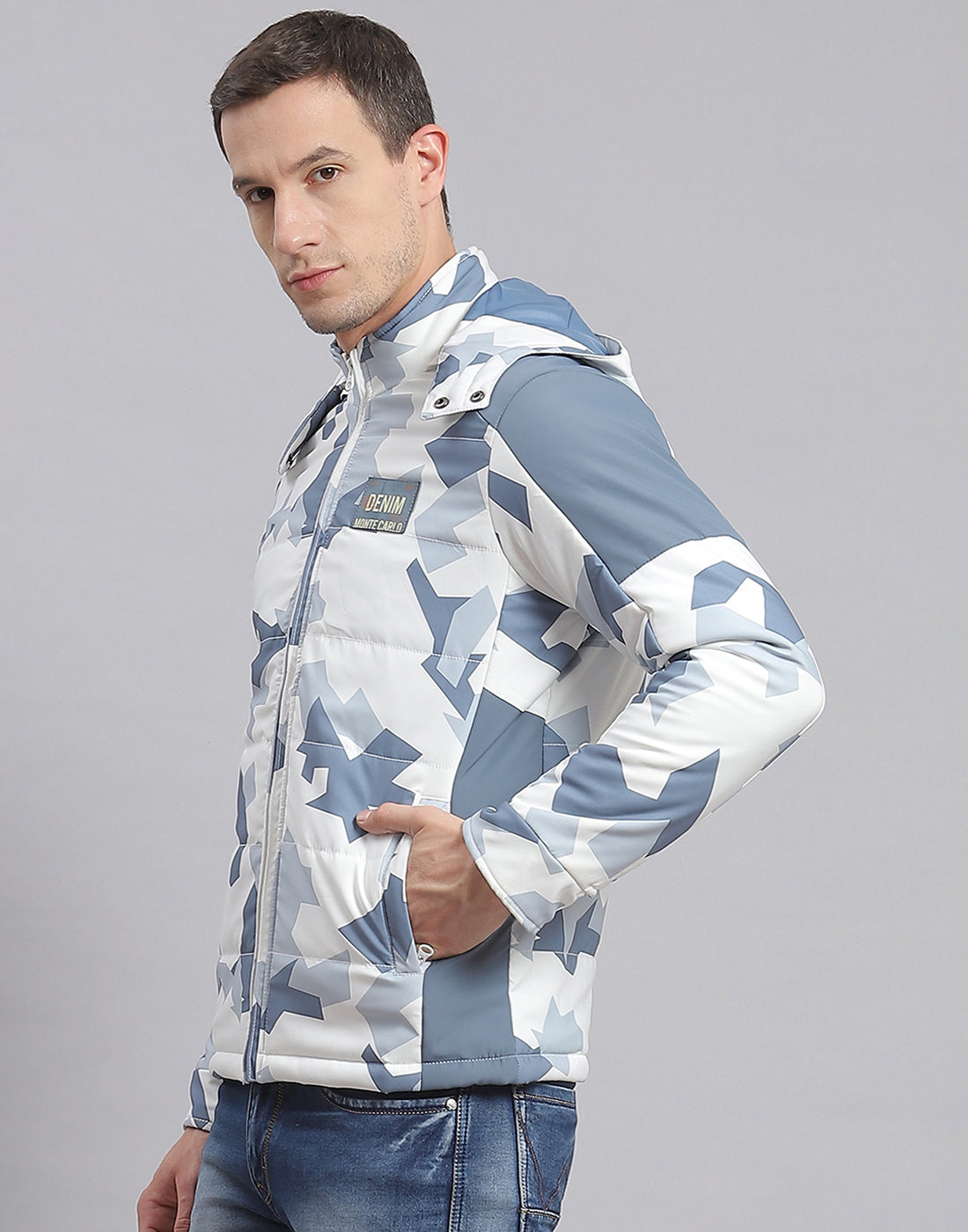 kenzie | Jackets & Coats | Kenzie Denim Jacket With Camouflage Sleeves |  Poshmark