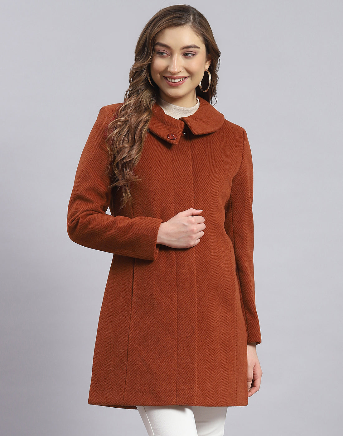 Rust on sale coat womens