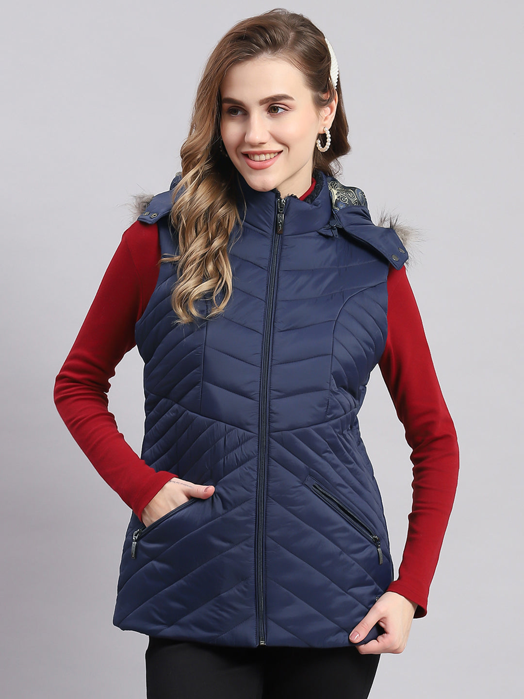 Buy Half Jacket For Women Online Ladies Sleeveless Jackets Monte Carlo