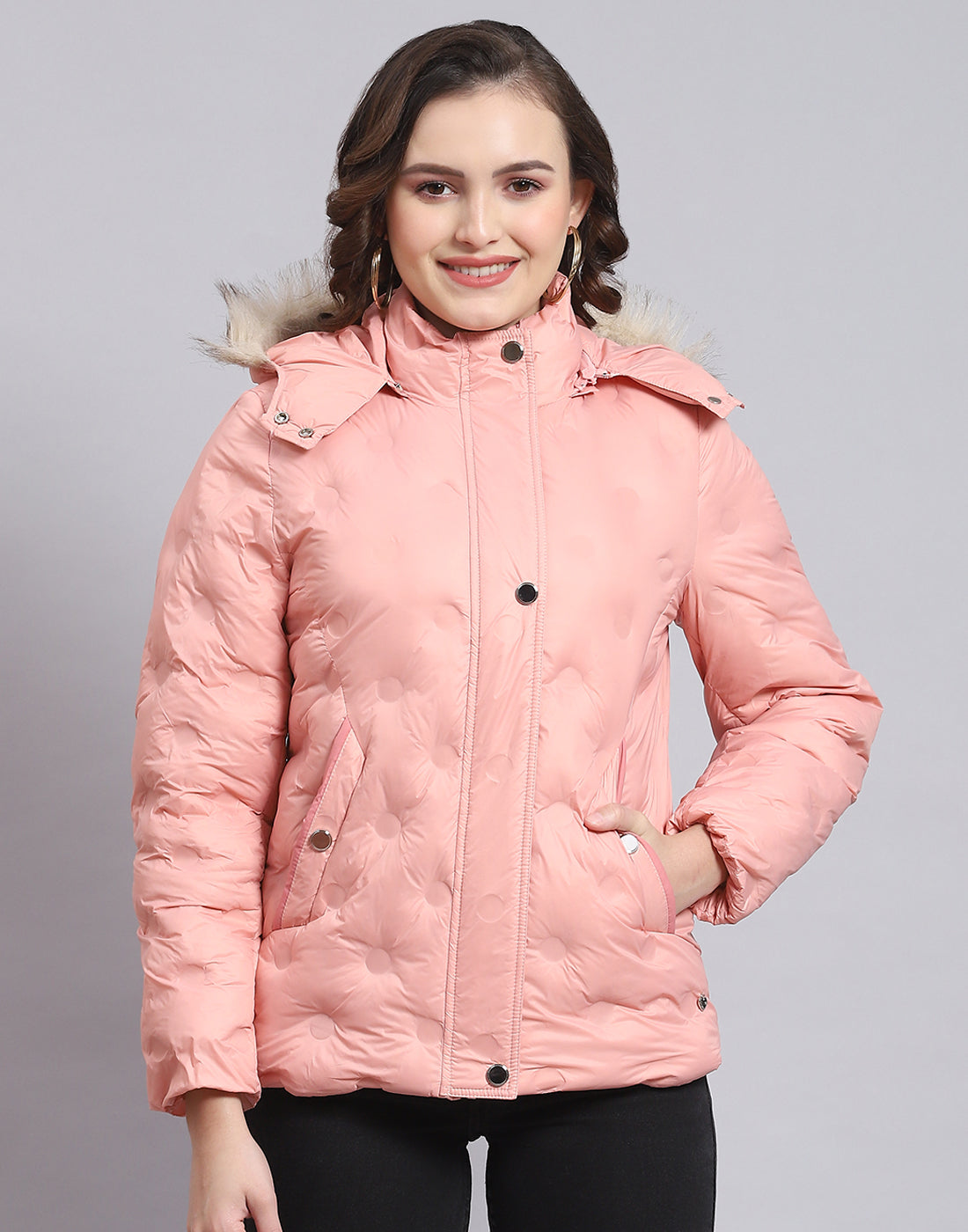 Women Long Hooded Winter Jacket Pockets Baggy Medium Down Coats for Girl  Woman Mother Lover S Black - Walmart.com
