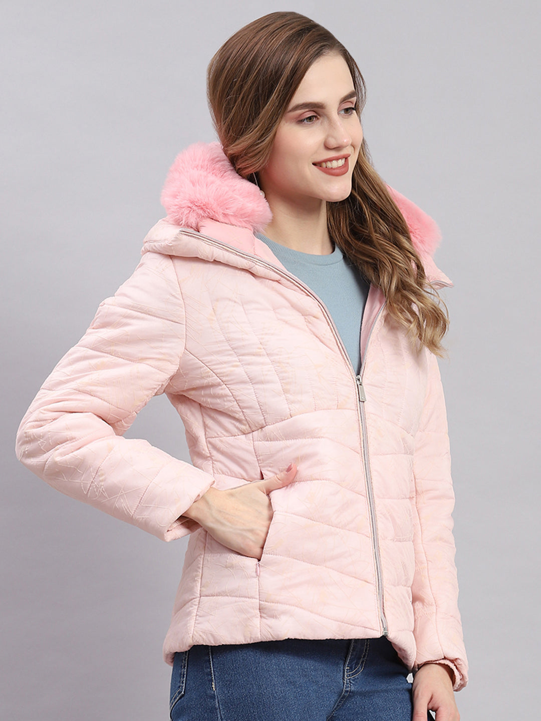 Pink Puffer Jacket | Pink Puffer Lightweight Jacket