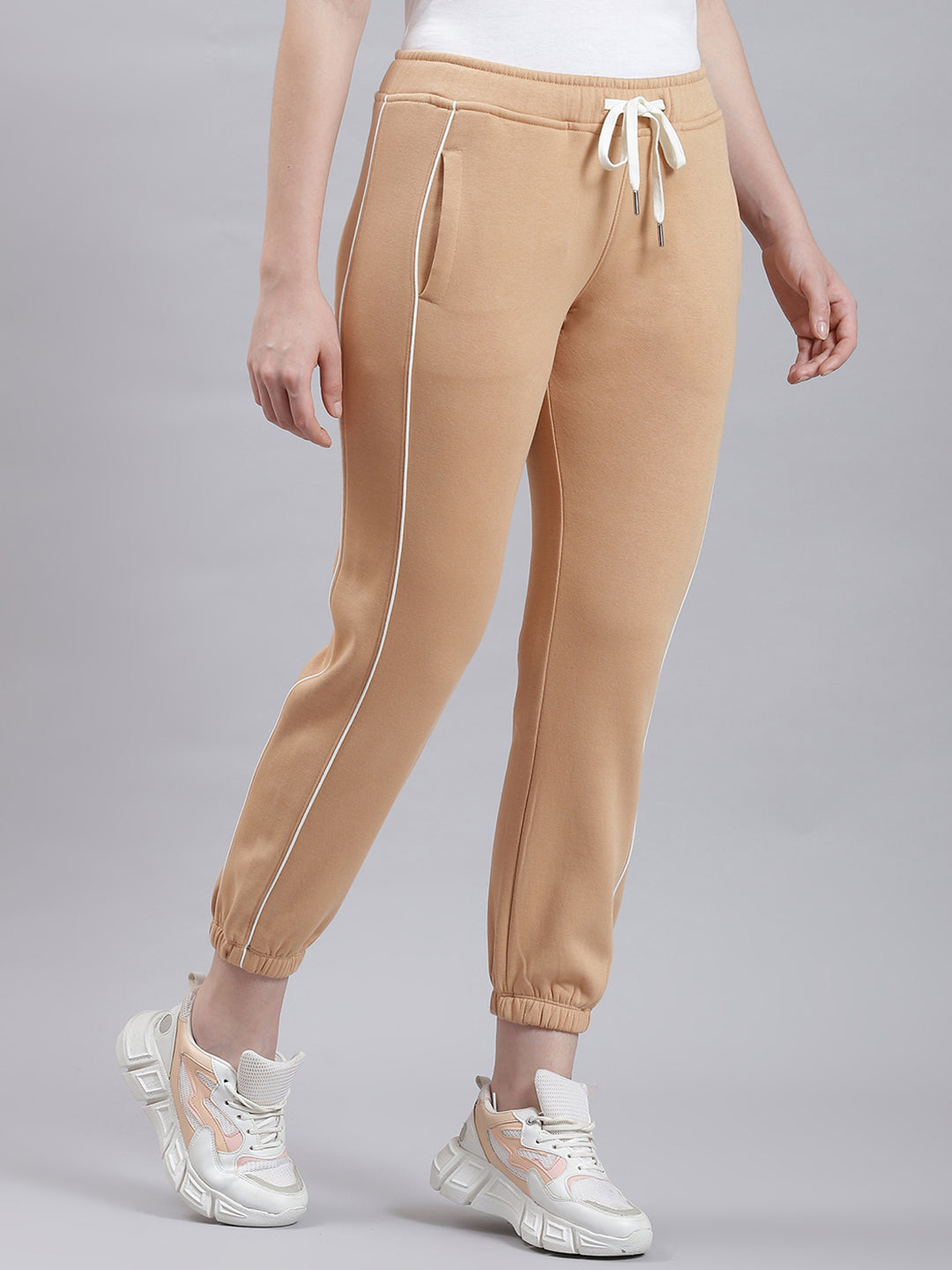 Women Beige Printed Winter Lower