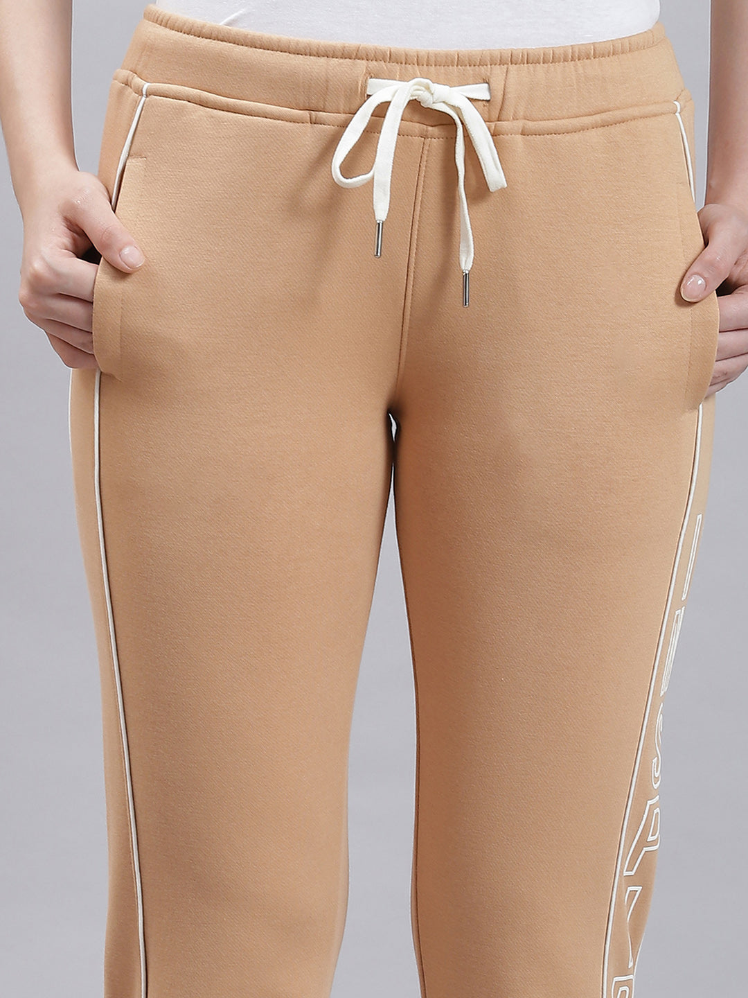 Women Beige Printed Winter Lower