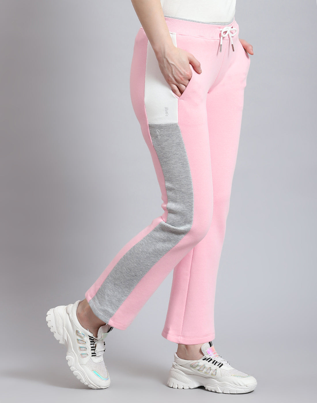 Women Pink Printed Regular Fit Winter Lower