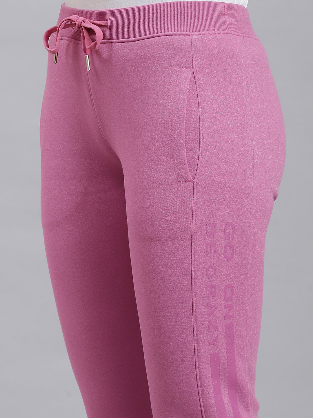 Women Pink Printed Winter Lower