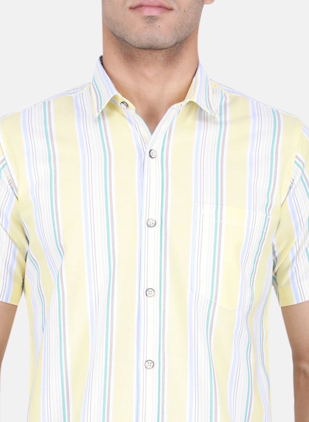 Men Yellow Printed Shirt