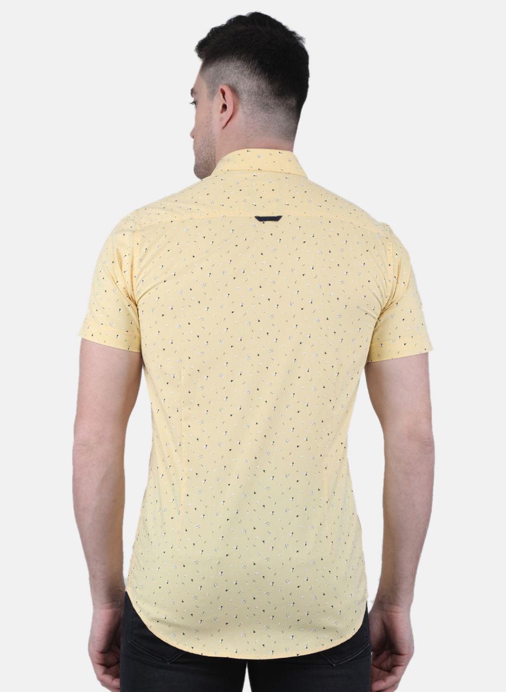 Men Yellow Printed Shirt