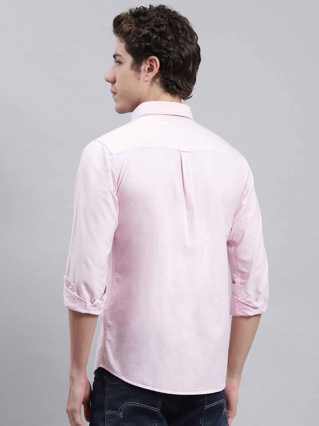 Men Pink Solid Shirt