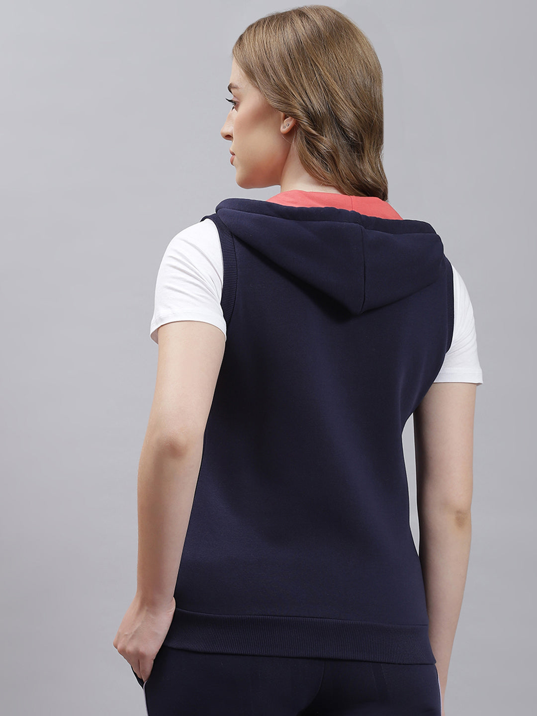 Women Blue Plain Sweatshirt