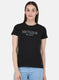 Women Black Embroidered Top