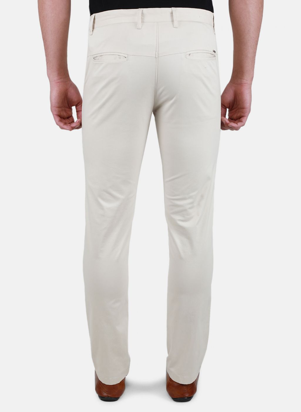 Men Beige Regular Fit Trouser