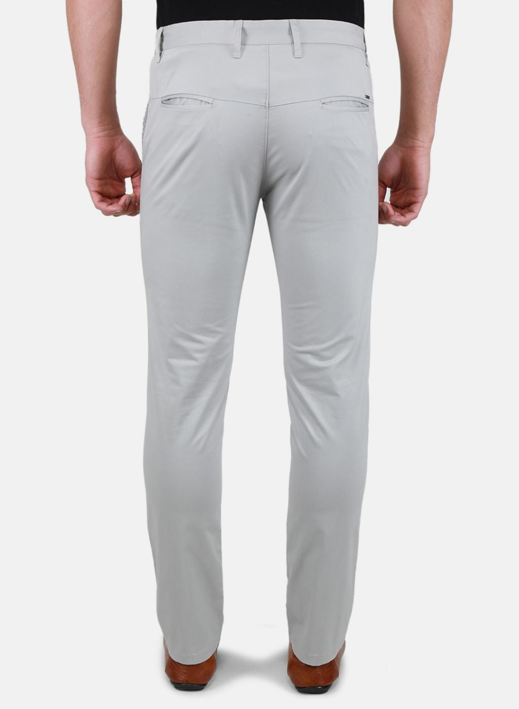 Men Grey Regular Fit Trouser