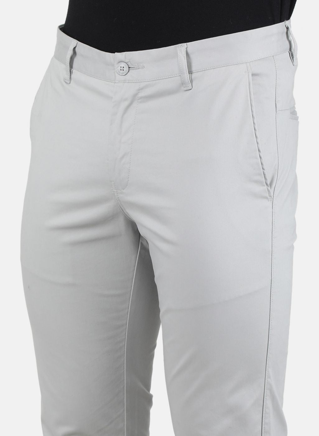 Men Grey Regular Fit Trouser