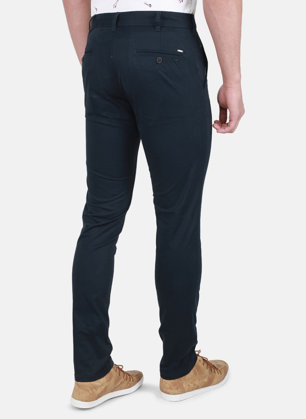 Men NAvy Blue Regular Fit Trouser