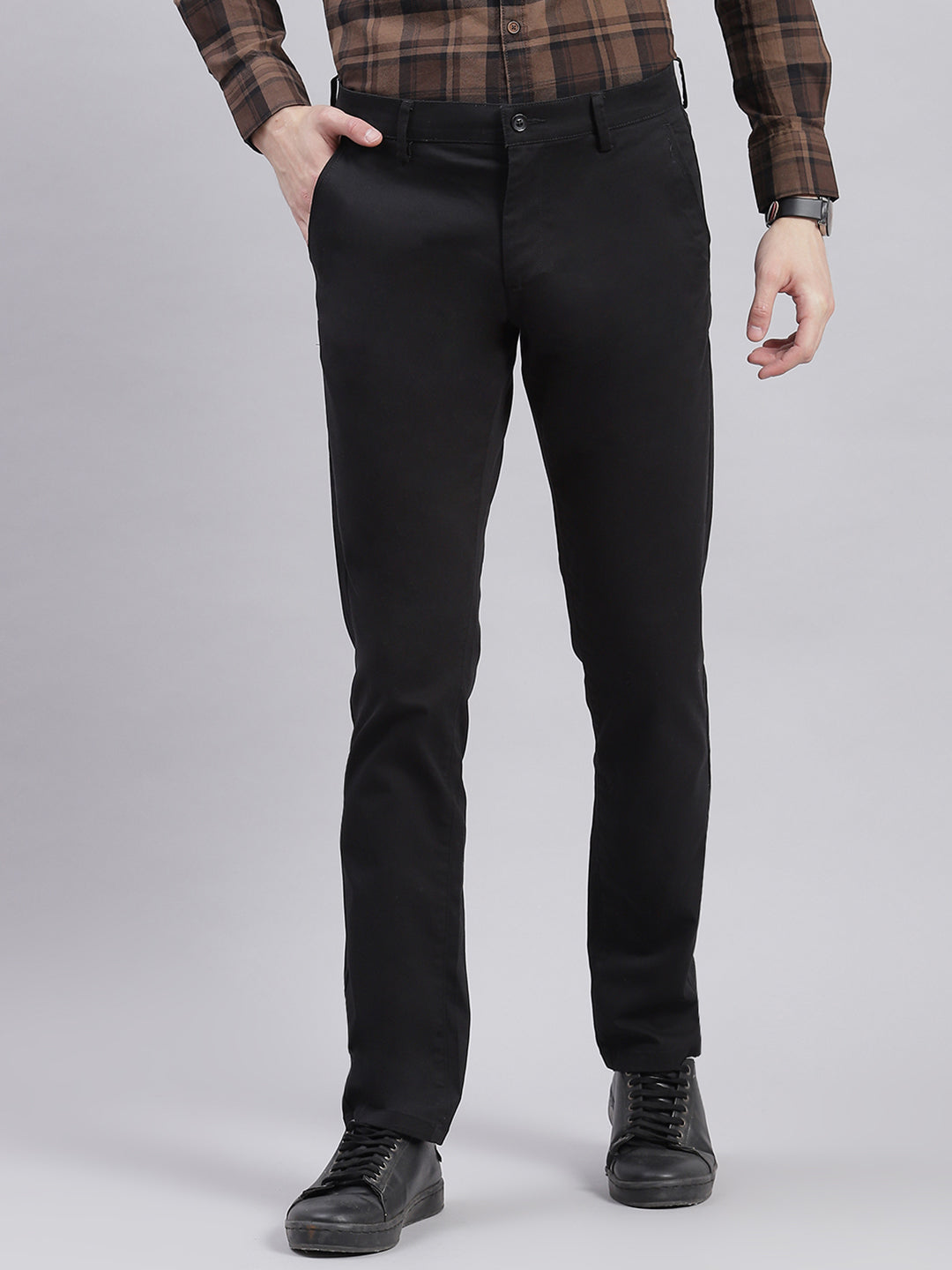 Buy Sweet Dreams Men Black Regular Fit Solid Trousers - Trousers for Men  9593273 | Myntra
