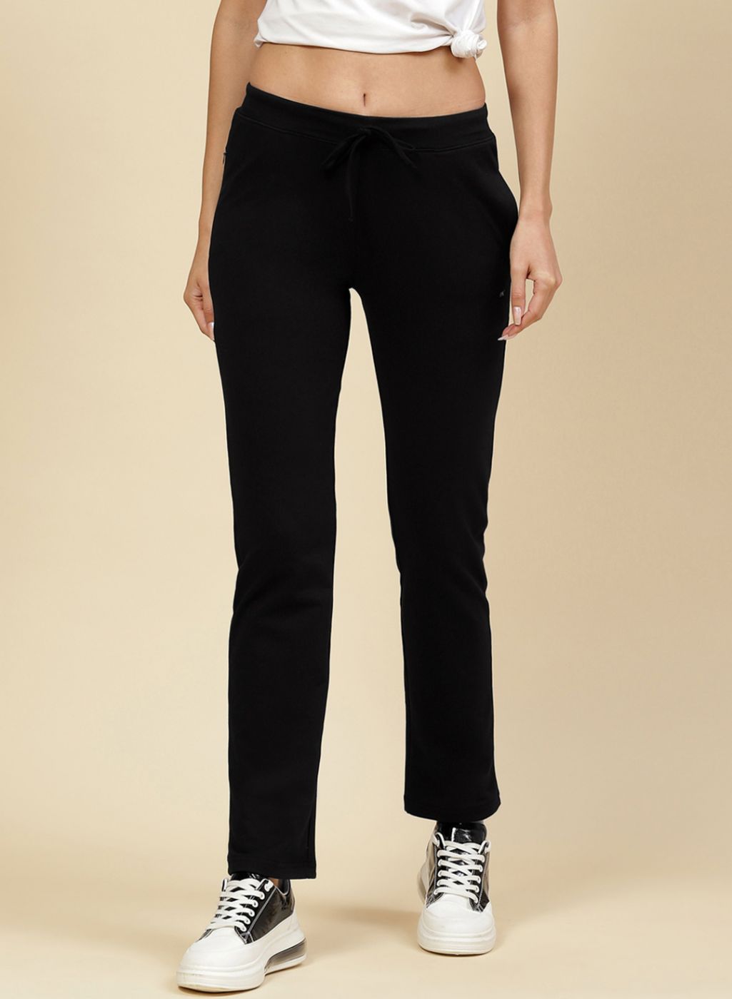 Women Black Regular Fit Lower