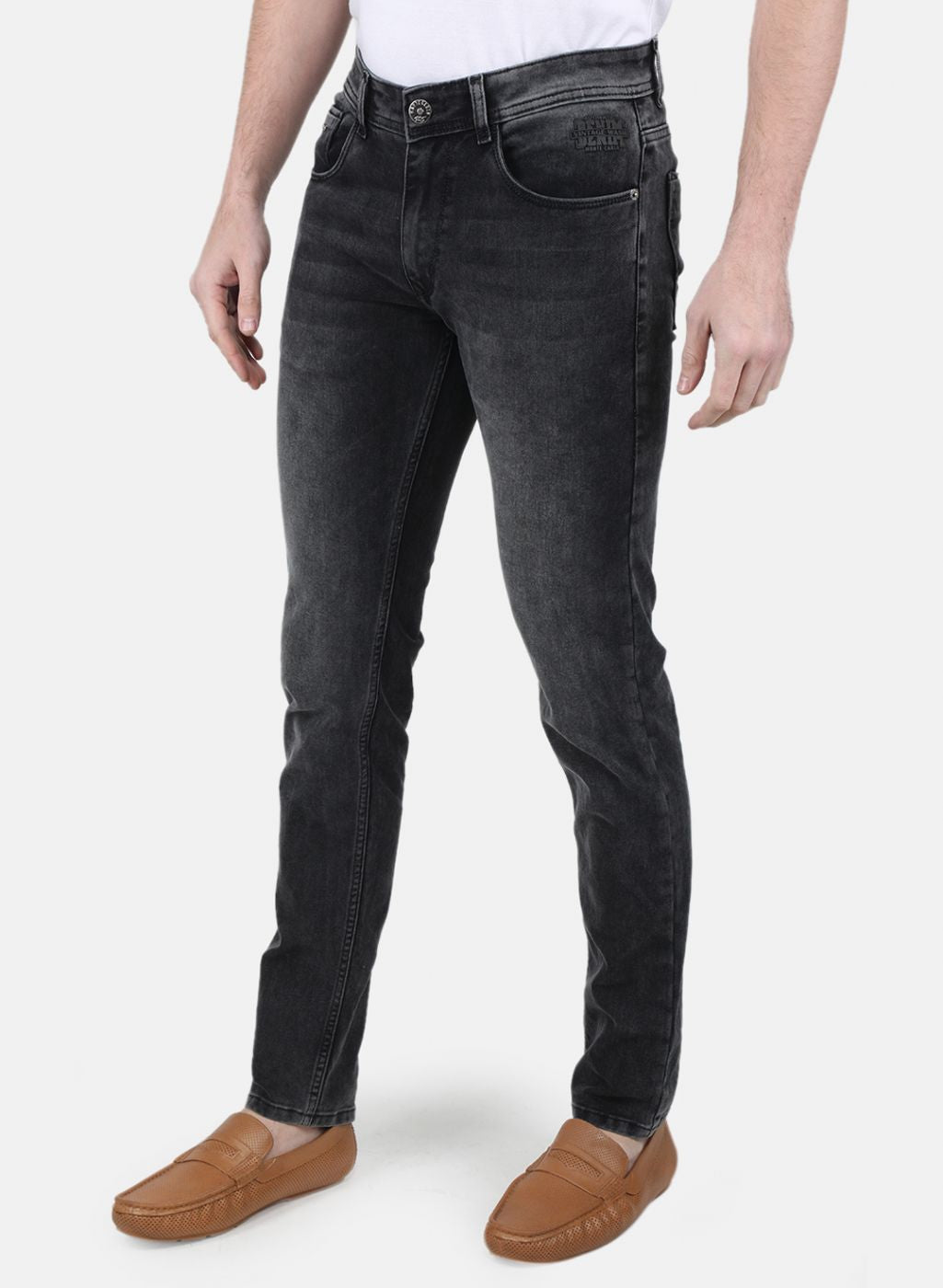 Men Grey Regular Fit Denim