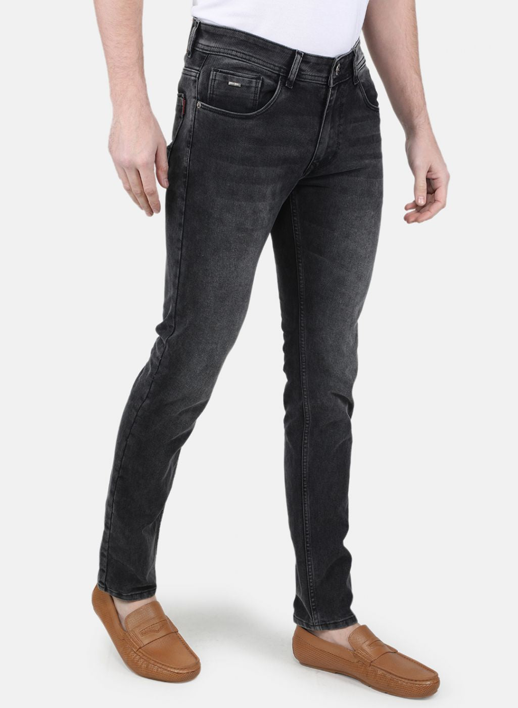 Men Grey Regular Fit Denim