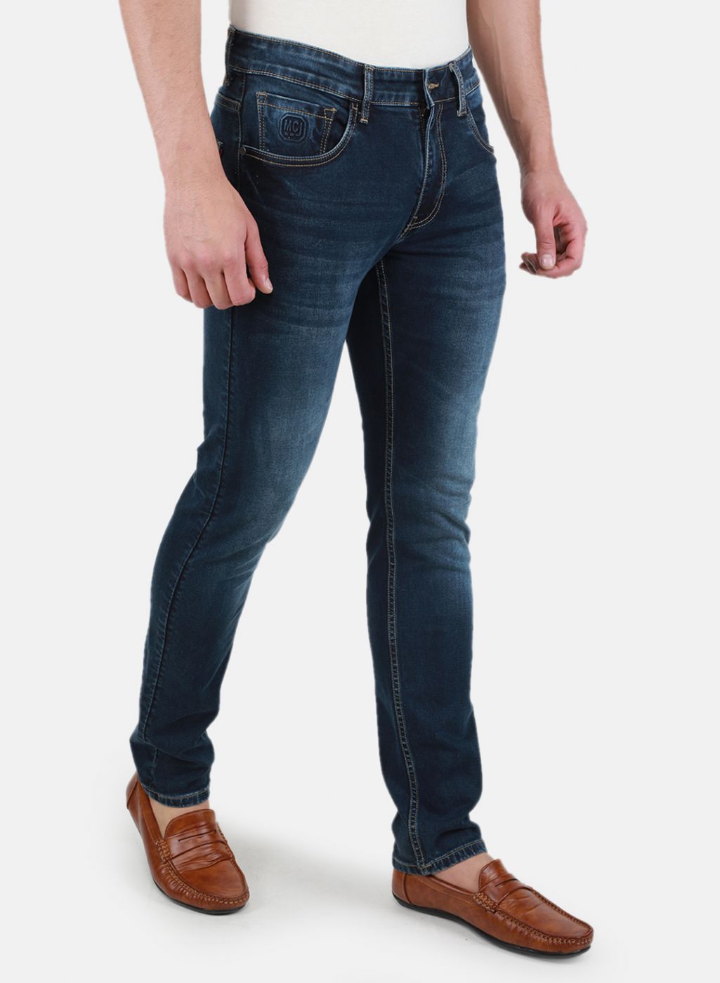 Men Blue Regular Fit Denim