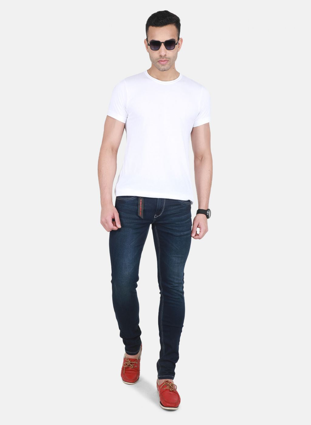 Men NAvy Blue Skinny Fit Denim