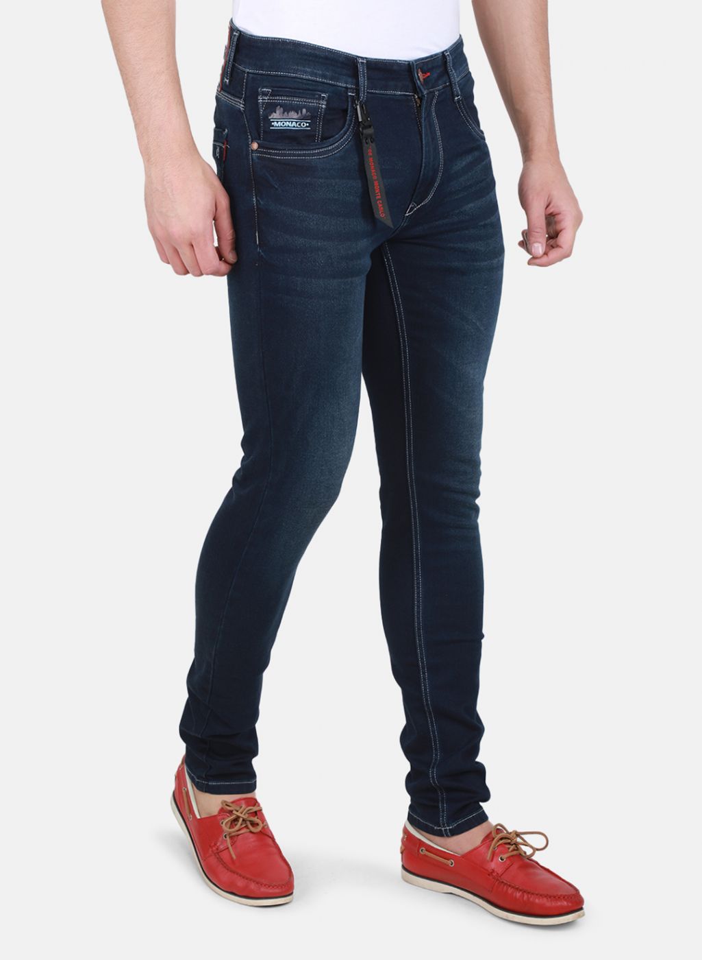 Men NAvy Blue Skinny Fit Denim