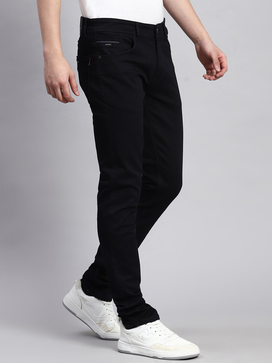 Men Navy Blue Skinny Fit Denim