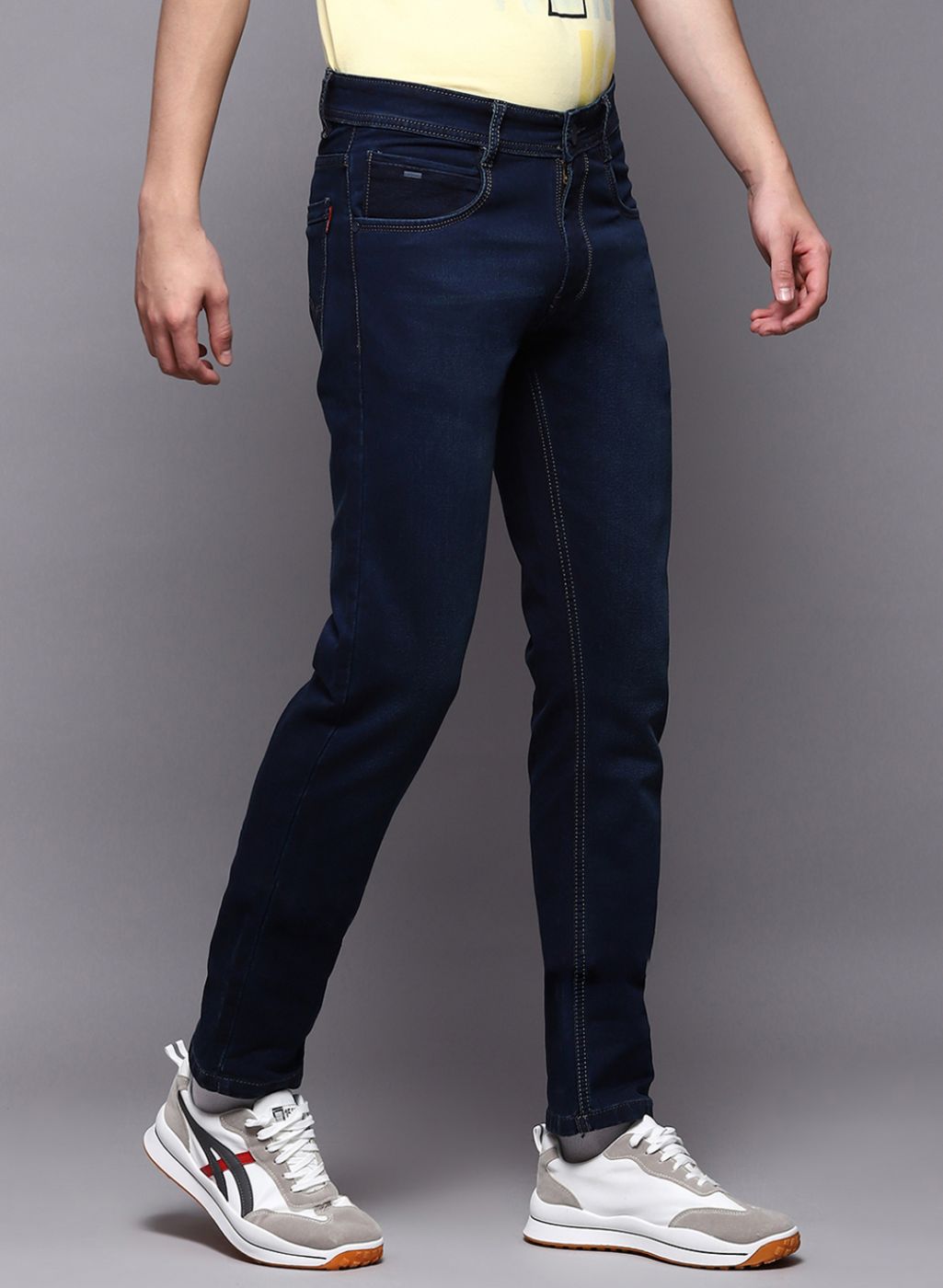 Men Blue NArrow Fit Denim