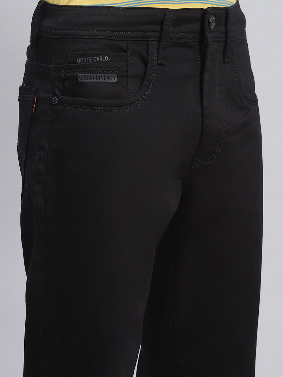 Men Black Regular Fit Denim