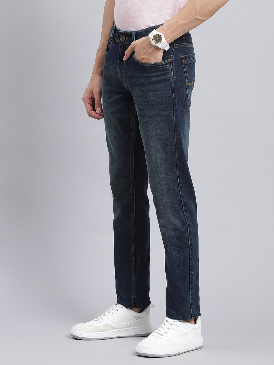 Men Blue Narrow Fit Denim